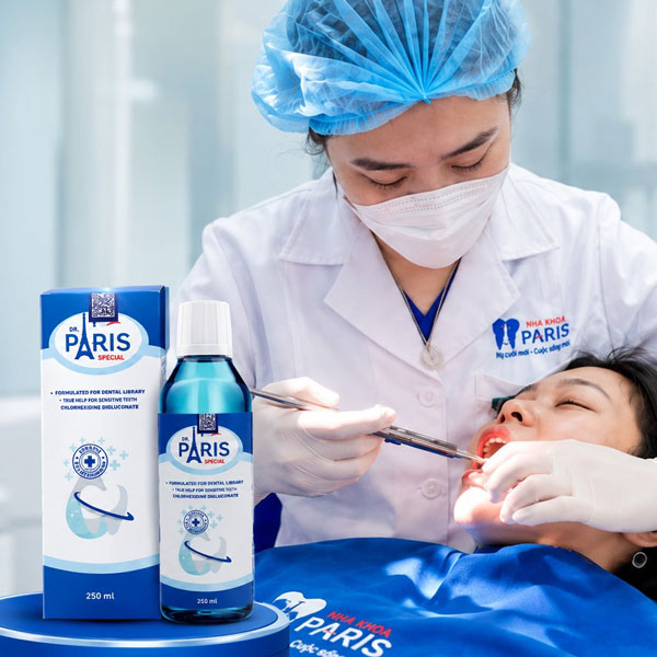 Tặng nước súc miệng Dr. Paris khi đến khám