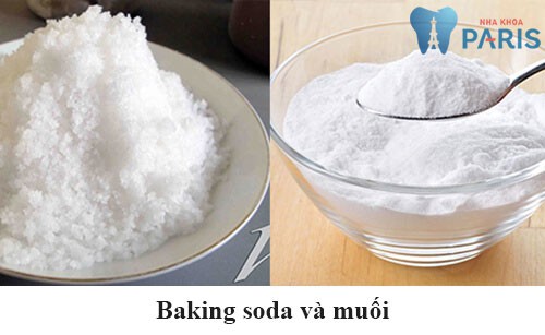 đánh răng bằng baking soda và muối