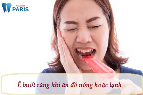 Sâu răng nhẹ gây tình trạng ê buốt răng khi ăn đồ nóng hoặc lạnh