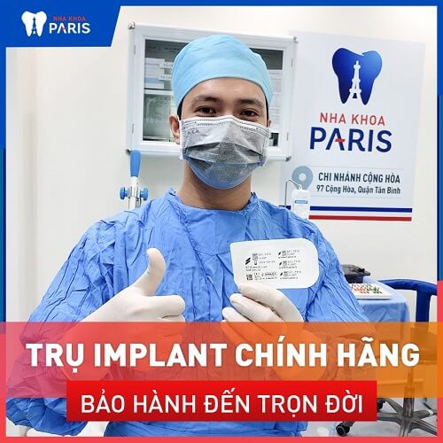 abutment implant chính hãng tại nha khoa paris