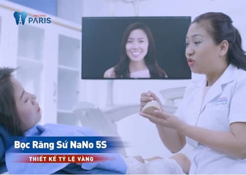 Nha khoa Paris Bình Dương ứng dụng bọc răng sứ Nano 5S