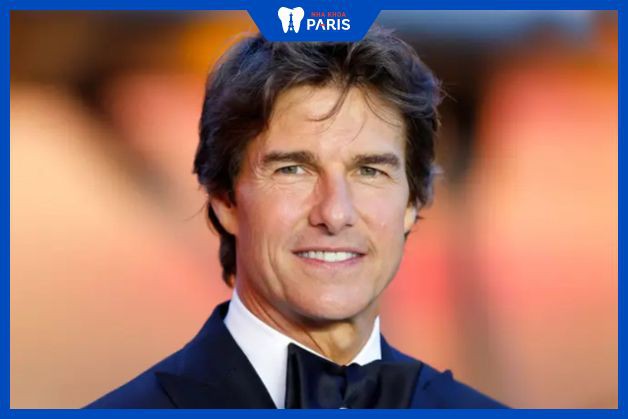 Nam thần Hollywood Tom Cruise thu hút ánh nhìn bằng nụ cười miệng rộng đặc trưng.