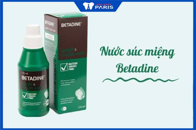 Betadine dùng để điều trị bệnh lý nha khoa