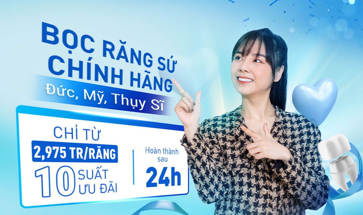 Bọc răng sứ chính hãng bảo hành trọn đời