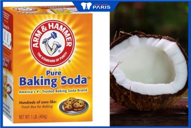 Tẩy men răng bằng dầu dừa và bakingsoda