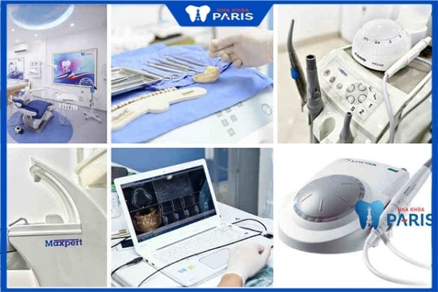 Hệ thống máy móc cập nhật mỗi ngày tại nha khoa Paris