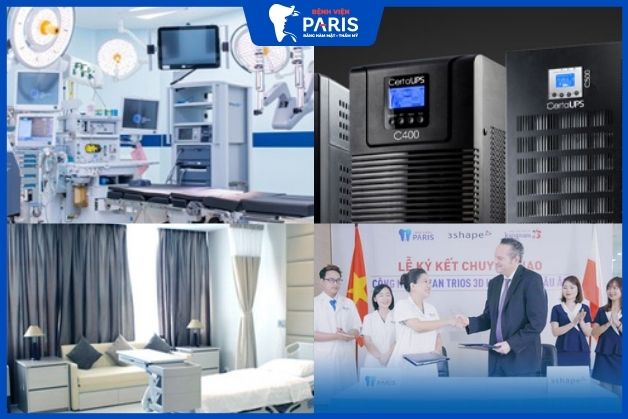 Máy móc, phòng ốc tại nha khoa PARIS được đầu tư chuyên nghiệp, hiện đại Hạ gò má ở đâu đẹp 