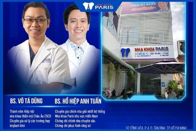 Nha khoa Paris - địa chỉ quy tụ đội ngũ bác sĩ niềng răng giỏi tại Tân Bình