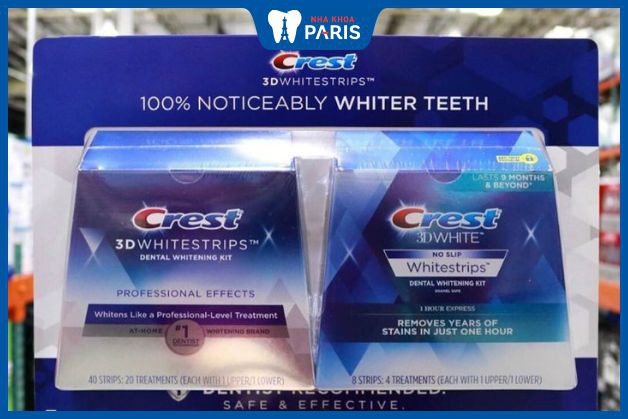 Miếng dán làm trắng răng Crest 3D White Professional Effects