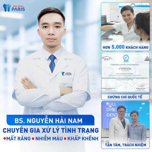 Bác sĩ Nha khoa Nguyễn Hải Nam - Bác sĩ Răng Hàm Mặt - Chuyên gia Niềng răng, Implant, bọc răng sứ - Nha Khoa Paris Bà Triệu