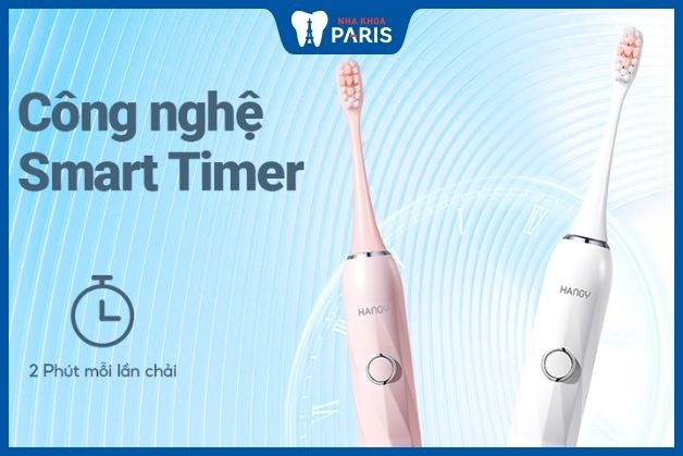 Công nghệ Smart Timer tự động tắt sau 2 phút đánh răng