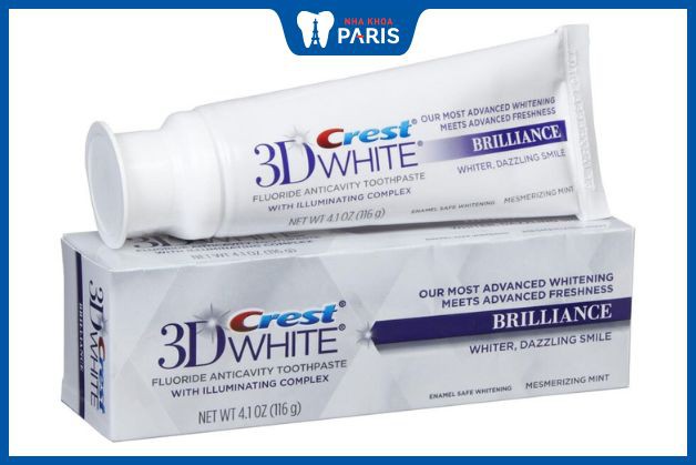 Kem đánh răng trắng răng Crest 3D White Brilliance