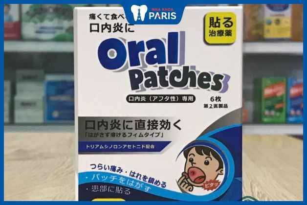 Miếng dán chữa nhiệt miệng Oral