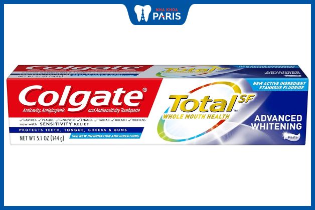Colgate Total là dòng kem đánh răng cho răng sứ bình dân nhưng hiệu quả vượt trội