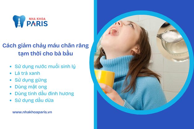 Gợi ý một số cách giảm chảy máu chân răng cho bà bầu tại nhà