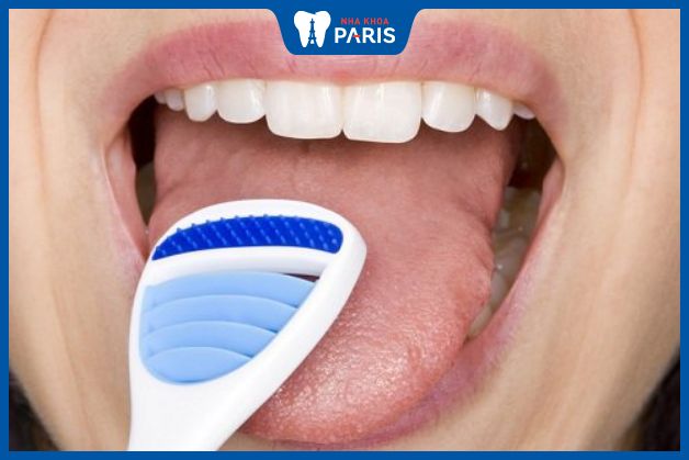 Vệ sinh lưỡi 1 – 2 lần/ngày sau khi chải răng