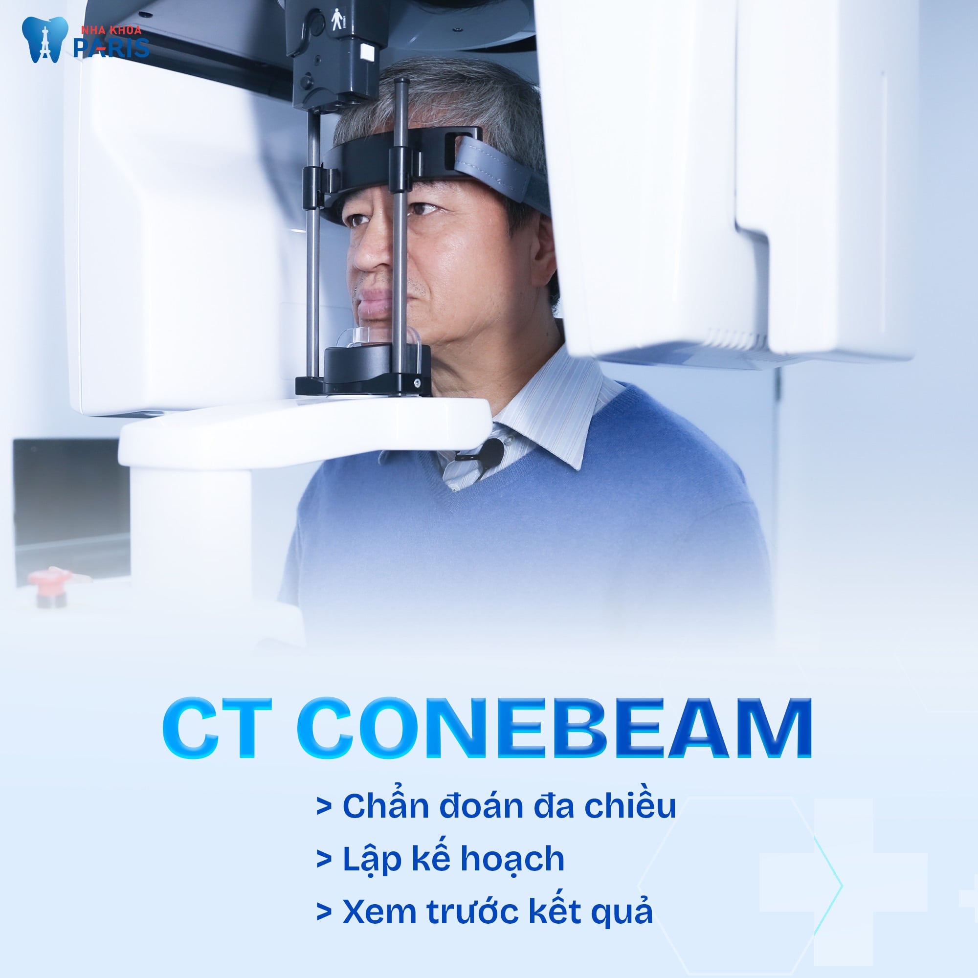 Nha Khoa Paris sử dụng máy chụp phim CT Conebeam hiện đại