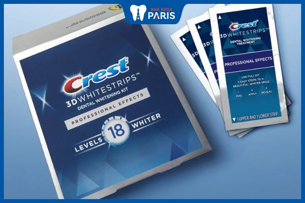 Miếng dán tẩy trắng răng Crest 3D Whitestrips Professional Effects