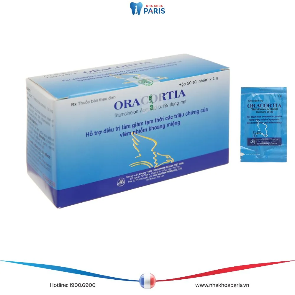 Thuốc bôi nhiệt miệng Oracortia – Dùng được cho trẻ nhỏ