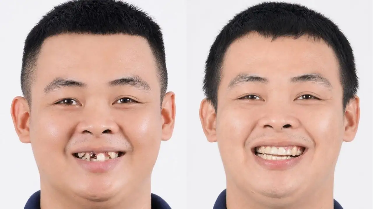 Cao Trần Bình Trọng niềng răng khắc phục răng sâu và mất răng