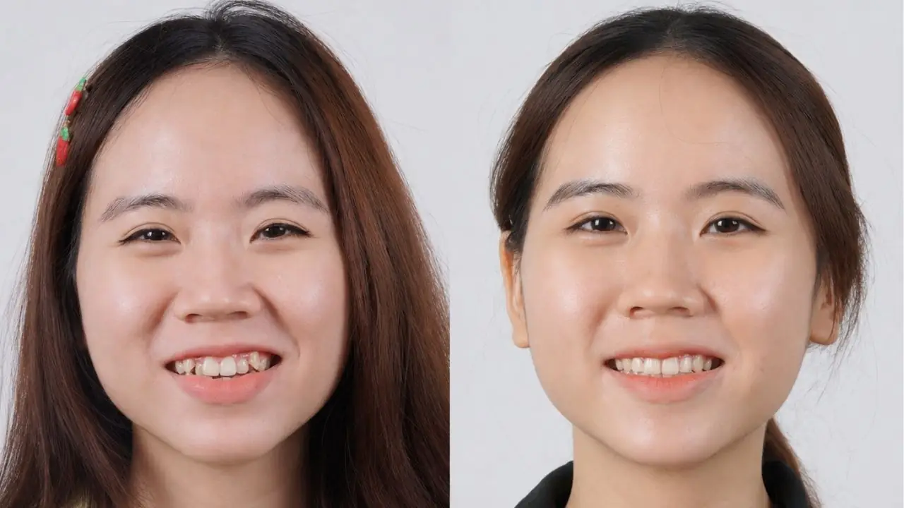 Nguyễn Thị Phương Uyên niềng răng cải thiện răng chen chúc, hô